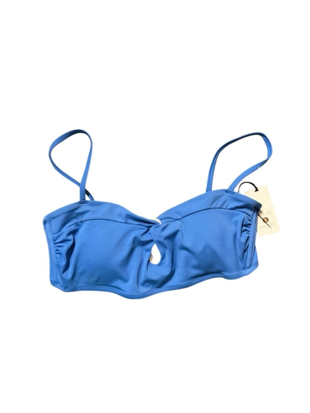 Shade & Shore Cobalt Blue Bandeau Bikini Top with Removable Straps